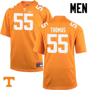 #55 Coleman Thomas Tennessee Vols Men Football Jersey Orange