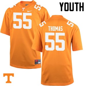 #55 Coleman Thomas Tennessee Vols Youth Official Jerseys Orange