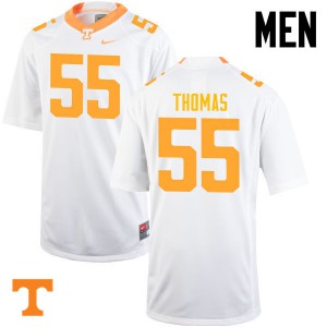 #55 Coleman Thomas UT Men NCAA Jerseys White