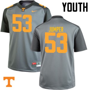 #53 Colton Jumper Vols Youth NCAA Jerseys Gray