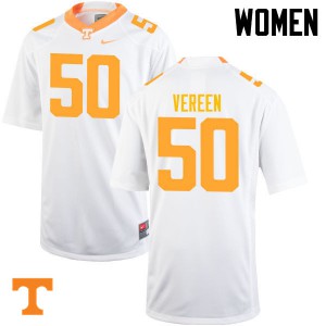 #50 Corey Vereen Vols Women Football Jerseys White
