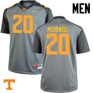 #20 Cortez McDowell UT Men Player Jerseys Gray