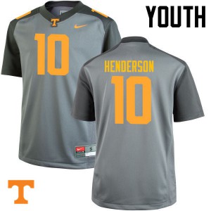 #10 D.J. Henderson Tennessee Youth Alumni Jersey Gray