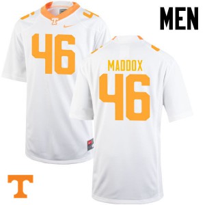 #46 DaJour Maddox Tennessee Men NCAA Jersey White