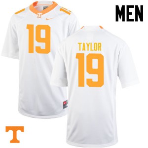 #19 Darrell Taylor Tennessee Men Stitched Jerseys White