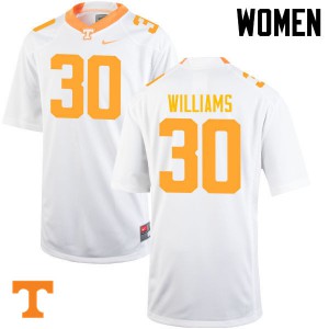 #30 Devin Williams Vols Women Alumni Jerseys White