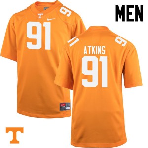 #91 Doug Atkins Tennessee Volunteers Men Stitched Jersey Orange