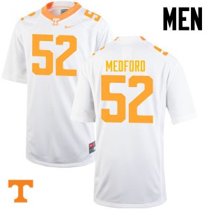 #52 Elijah Medford UT Men Football Jerseys White