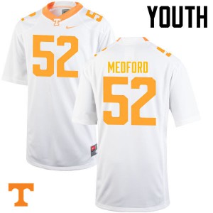 #52 Elijah Medford Tennessee Youth College Jerseys White