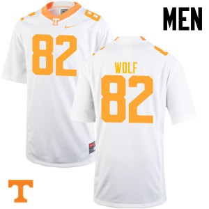 #82 Ethan Wolf Tennessee Vols Men Player Jersey White