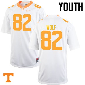 #82 Ethan Wolf Tennessee Youth Alumni Jersey White