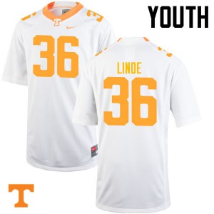 #36 Grayson Linde Tennessee Youth High School Jersey White