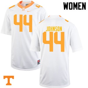 #44 Jakob Johnson Tennessee Volunteers Women University Jersey White