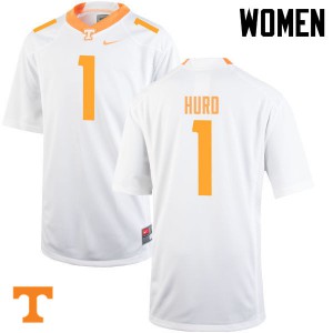 #1 Jalen Hurd Tennessee Vols Women University Jersey White