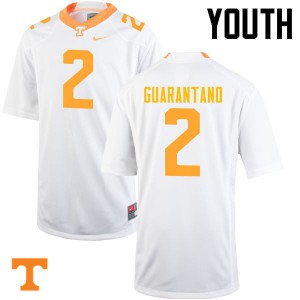 #2 Jarrett Guarantano Tennessee Youth Stitch Jerseys White