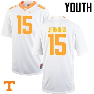 #15 Jauan Jennings Vols Youth Official Jersey White