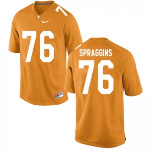 #76 Javontez Spraggins Tennessee Vols Men Alumni Jersey Orange