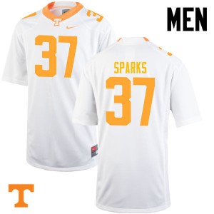 #37 Jayson Sparks Tennessee Vols Men Embroidery Jerseys White