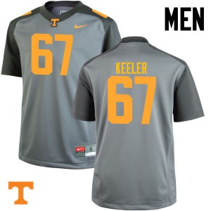 #67 Joe Keeler Tennessee Volunteers Men College Jerseys Gray