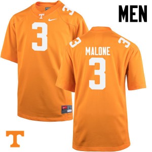 #3 Josh Malone Vols Men University Jersey Orange