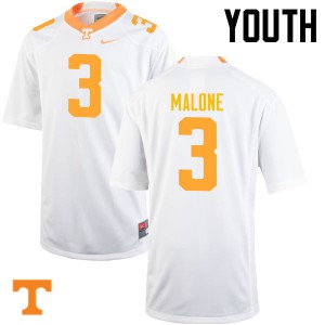 #3 Josh Malone Tennessee Vols Youth NCAA Jerseys White