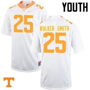 #25 Josh Walker Smith Tennessee Youth NCAA Jersey White
