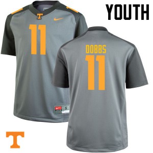 #11 Joshua Dobbs UT Youth University Jerseys Gray