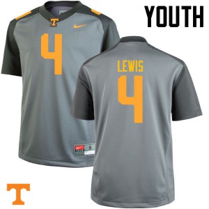 #4 LaTroy Lewis UT Youth Official Jerseys Gray