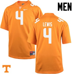 #4 LaTroy Lewis UT Men Embroidery Jerseys Orange