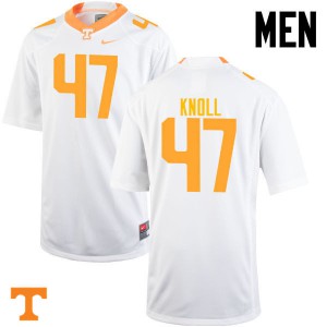 #47 Landon Knoll Tennessee Volunteers Men Stitched Jerseys White