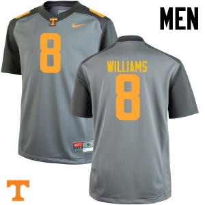 #8 Latrell Williams UT Men High School Jerseys Gray