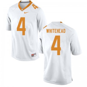 #4 Len'Neth Whitehead Tennessee Volunteers Men NCAA Jerseys White