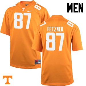 #87 Logan Fetzner Vols Men Football Jerseys Orange