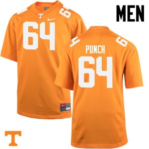 #64 Logan Punch Vols Men Football Jerseys Orange
