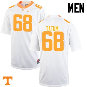 #68 Marcus Tatum Tennessee Vols Men Stitched Jersey White