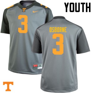 #3 Marquill Osborne Tennessee Youth Stitched Jerseys Gray