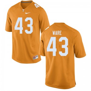#43 Marshall Ware Tennessee Men Player Jersey Orange