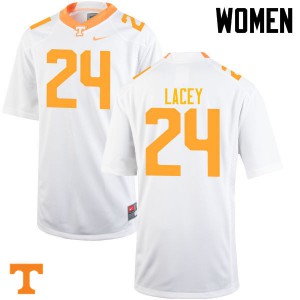 #24 Michael Lacey Tennessee Women Stitched Jersey White