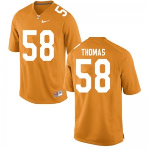 #58 Omari Thomas UT Men Football Jersey Orange