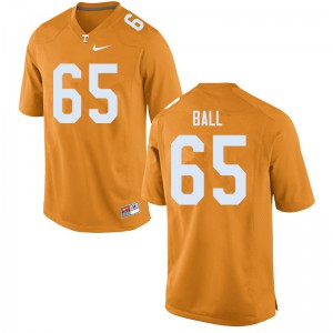 #65 Parker Ball UT Men Stitch Jerseys Orange
