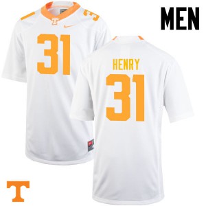 #31 Parker Henry Tennessee Men Embroidery Jersey White