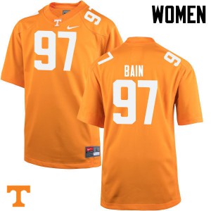 #97 Paul Bain Tennessee Women College Jerseys Orange