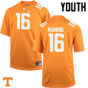 #16 Peyton Manning Vols Youth NCAA Jersey Orange