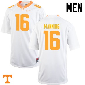 #16 Peyton Manning Tennessee Vols Men Player Jerseys White
