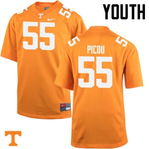 #55 Quay Picou Vols Youth Player Jersey Orange