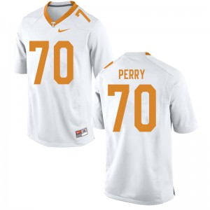 #70 RJ Perry Tennessee Men Stitch Jerseys White