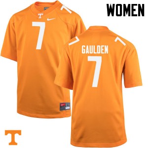 #7 Rashaan Gaulden Vols Women NCAA Jerseys Orange