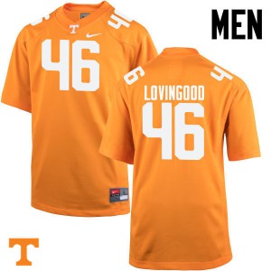#46 Riley Lovingood Tennessee Men Embroidery Jerseys Orange