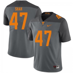 #47 Sayeed Shah Tennessee Vols Men Player Jersey Gray