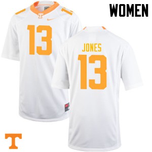 #13 Sheriron Jones Tennessee Women NCAA Jerseys White